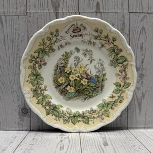 Royal Doulton Brambly Hedge Four Season Dessert Salad Bread 6" Plate Spring